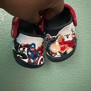 Marvel Kids' Superhero Clogs - Red and Blue